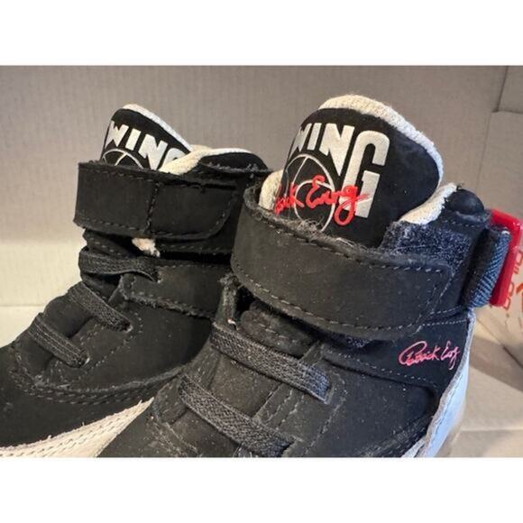 Patrick Ewing Toddler Size 6 Black and White Sneakers‎ - Picture 3 of 5